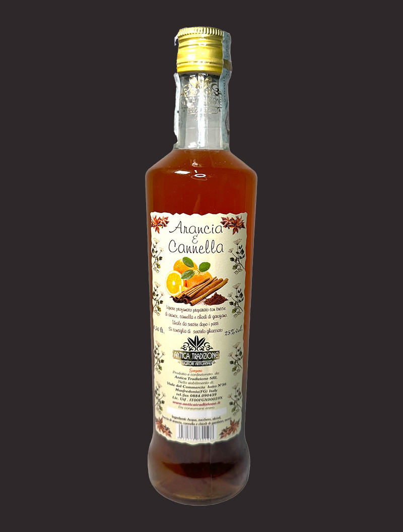 LIQUORE ARANCIA & CANNELLA  | Antica Tradizione Gargano • Shop Online